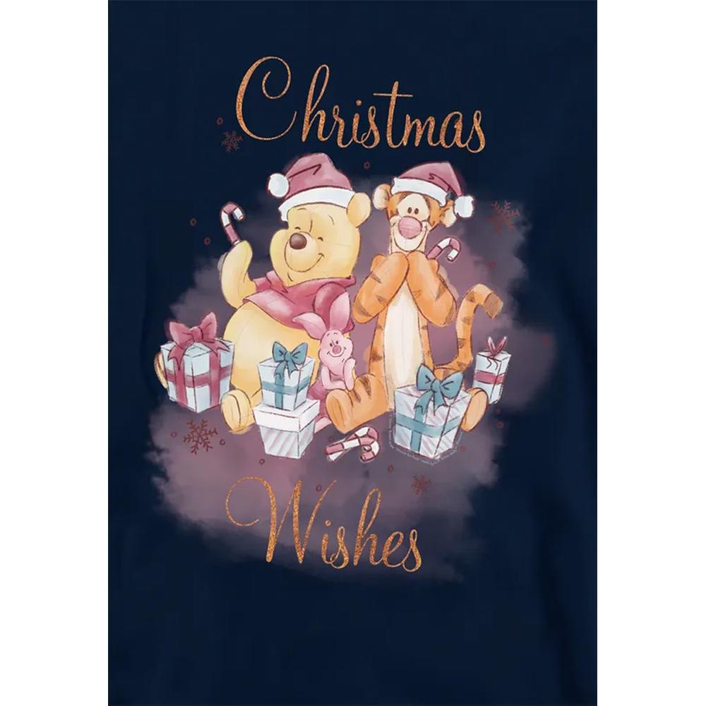 Winnie the Pooh Childrens/Kids Christmas Wishes Hoodie