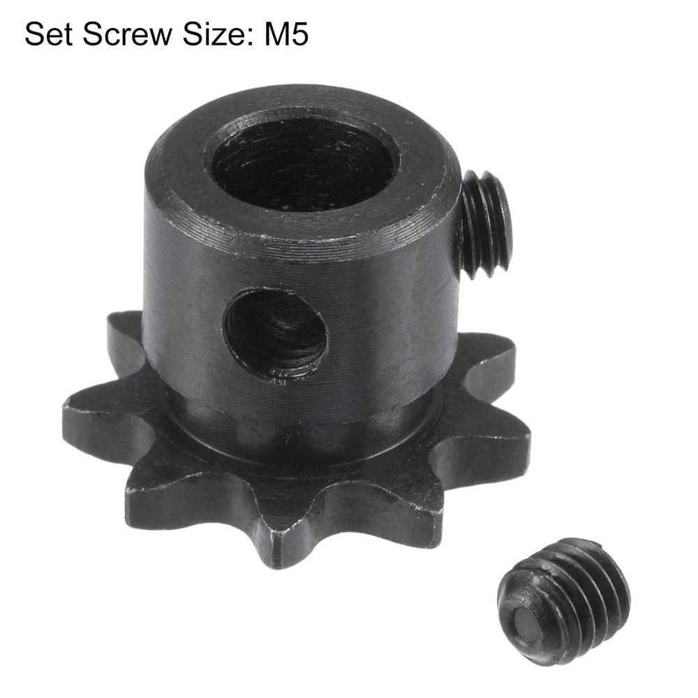 Einfachstrang 1/4" Teilung Rollenkettenspanner 25 Kette Industrieller Antriebsritzel 9 Zähne Zahnrad ISO 04C