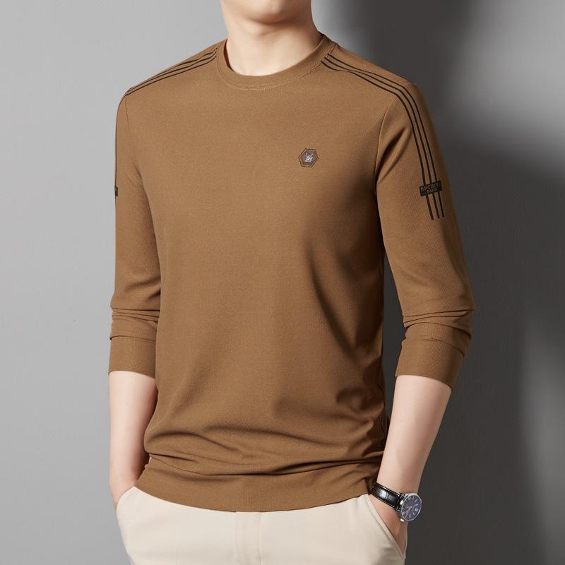 Hanorac pentru bărbați Toamnă Nou Tricou pulover cu gât rotund Modă pentru bărbați Versatil Casual Cămașă de bază