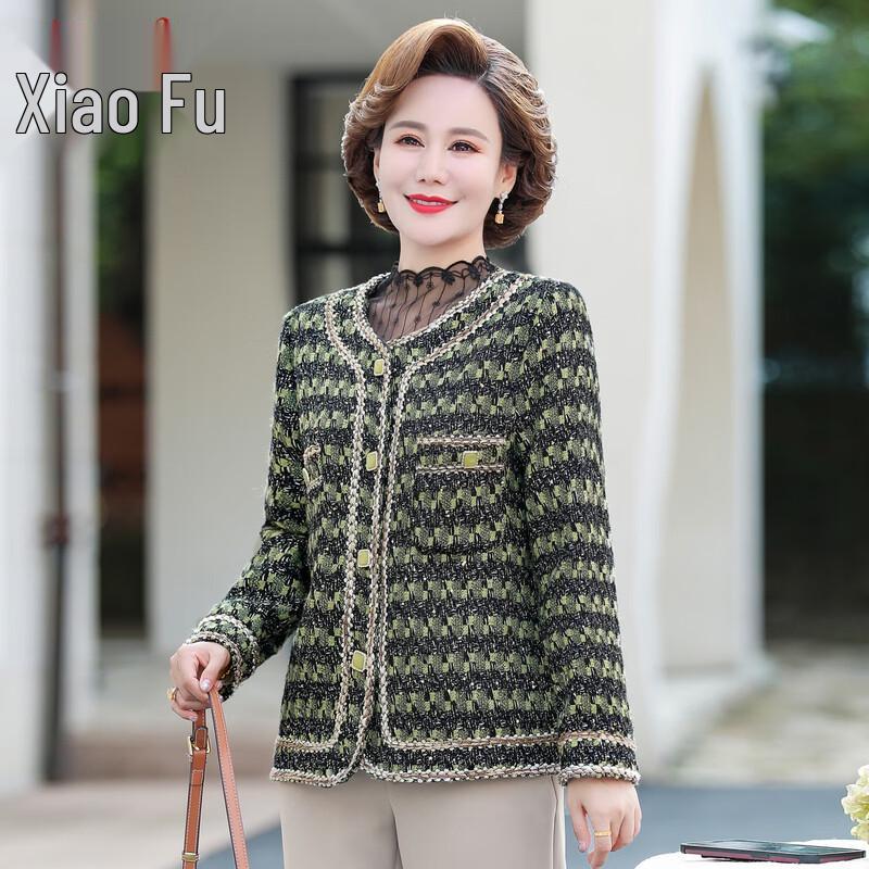 Elegant Spring Blazer for Mid-Aged Women 3XL