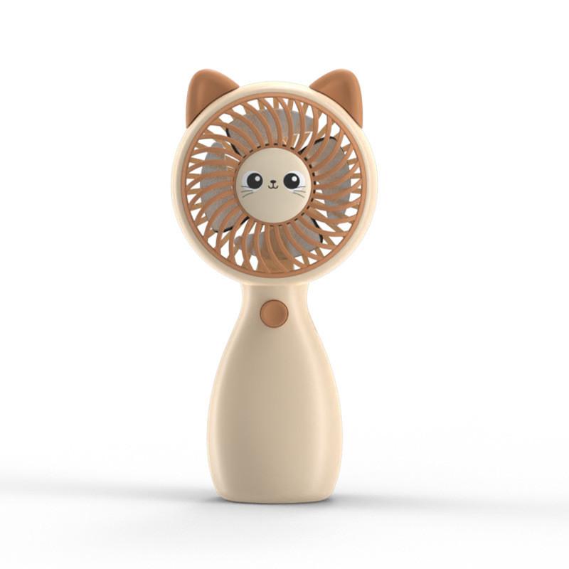 Cartoon Handheld Mini Fan With Usb Charging For Kids And Students