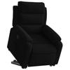 Vidaxl Lift-Up Recliner, Black, Velvety