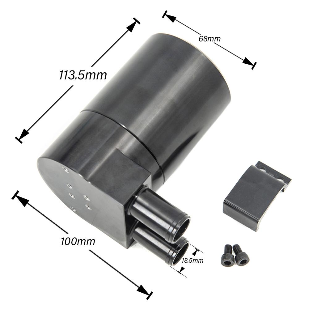 Black Aluminum Alloy Reservior Oil Catch Can Tank with Radiator Hose for BMW N54 335i 135i E90 E92 E82 2006-2010