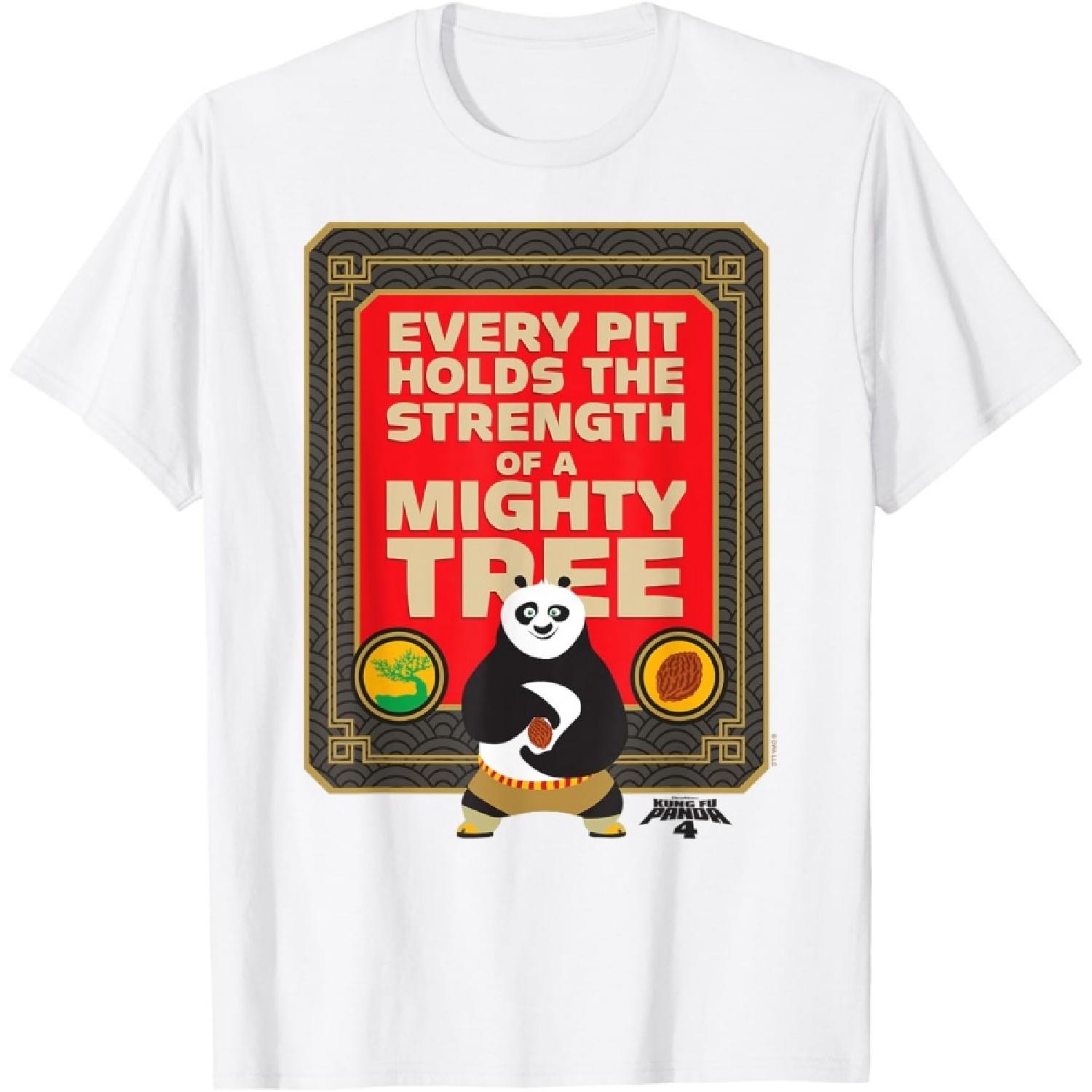 

Kung Fu Panda 4 Every Pit Holds The Strength Of A Tree T-Shirt XXXXXL білий