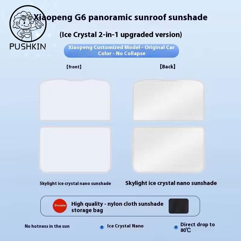 Fit For Xpeng G6 G9 2023 2024 2025 2026 Car Sunroof Sunshade Heat-Insulating Sunshade Xiaopeng Car Roof Sunshade