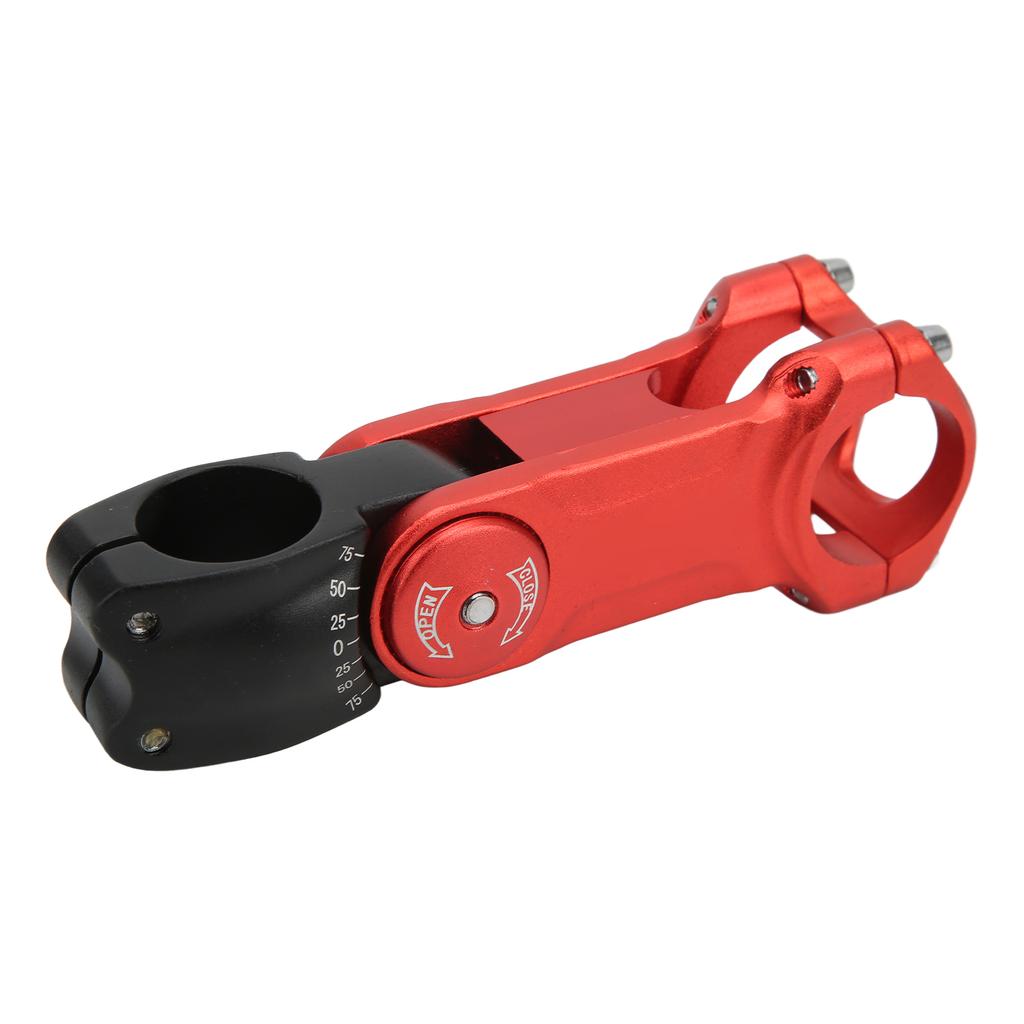 Adjustable Bike Hollow Stem CNC Machining Bicycle Handlebar Extender for Mountain Road Bike Red and