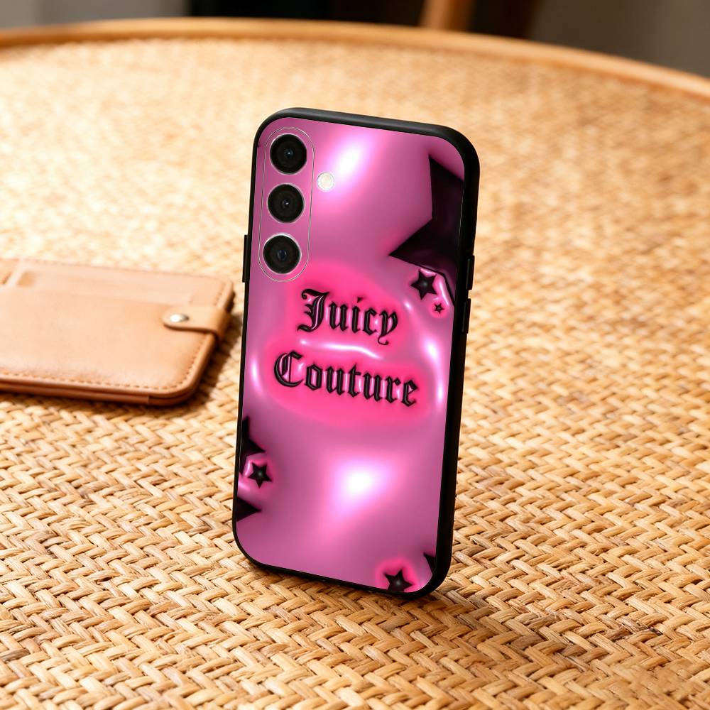 Pink J-Juicys C-Coutures  Phone Case For Samsung  A73,A21s,A22,A31,A32,A52,A53,A71,A80,Soft Black Shell