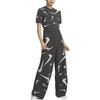 Nike Abbigliamento sportivo Phoenix Cozy Bouclé Stampa All-Over Pantaloni casual in maglia a gamba larga a vita alta Pantaloni da donna Grigio medio FD4289-254