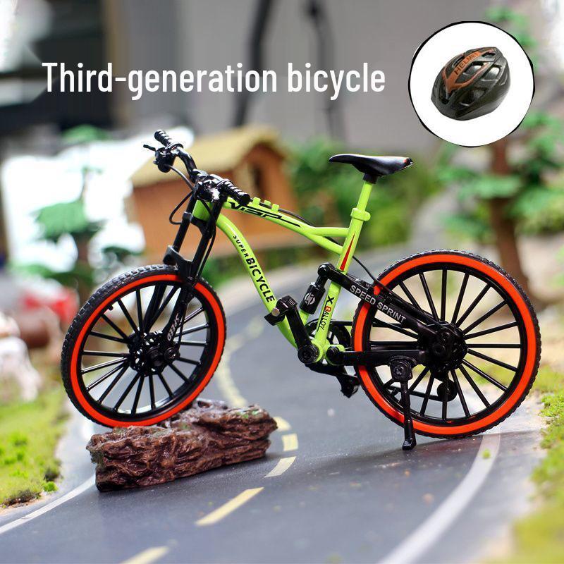 Off-Road Mountain Alloy Bicycle Model Ornament - 1:8 Racing Boy Toy Gift