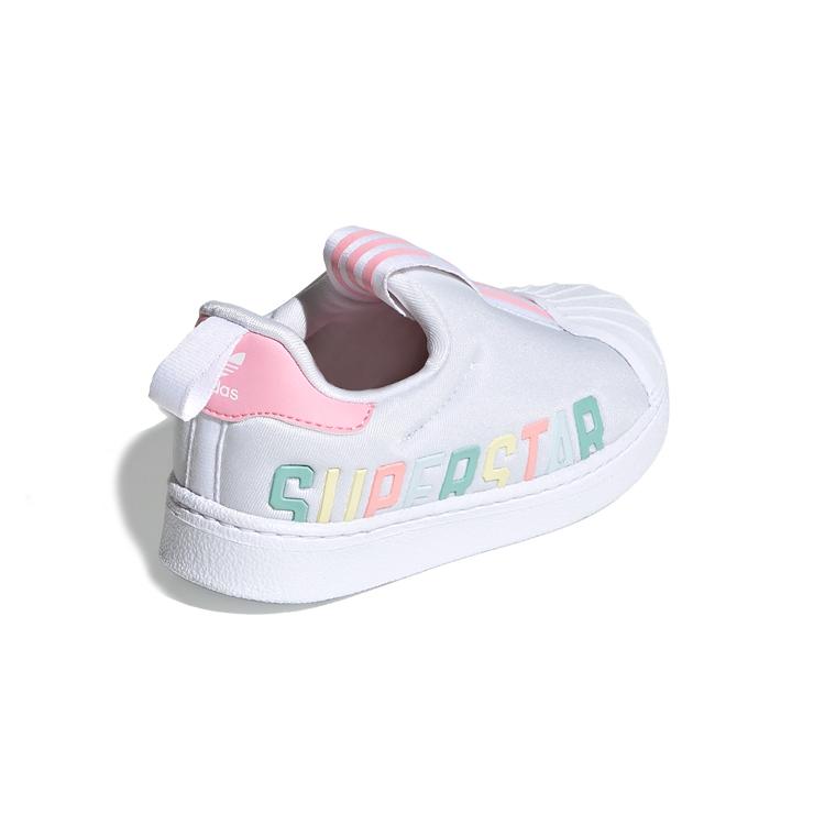 adidas Originals Superstar 360 X Comfortable Low Top Skateboard Shoes White Multicolor Infant And Toddler FV7233