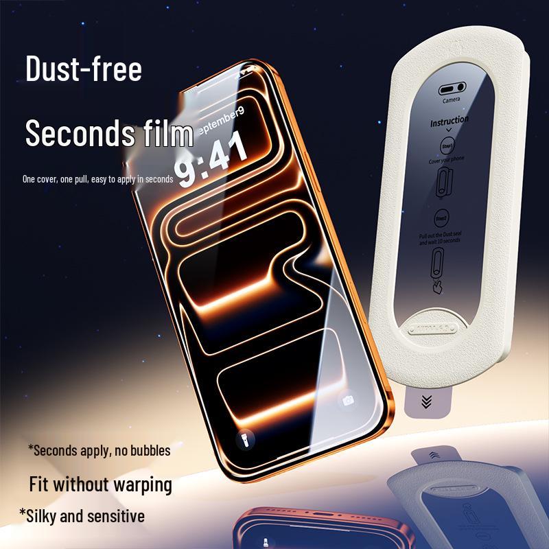 Apple 17 Pro Max Dust-Free Chamber and HD Anti-Peep Tempered Film for iPhone 16 Pro Max