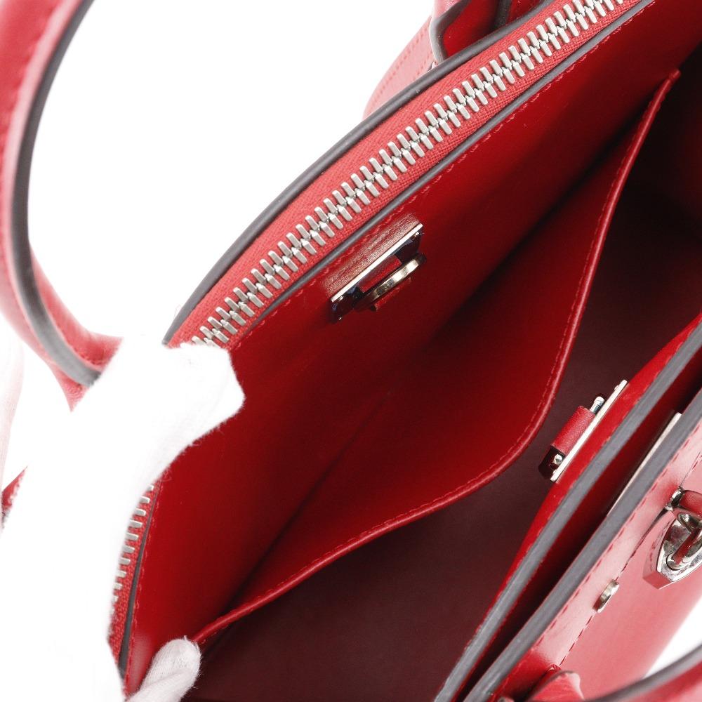 Louis Vuitton City Steamer PM Handbag M51030 2WAYShoulder Rouge Red Calfskin Women Used