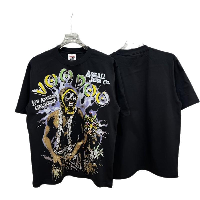 Mens Cotton Graphic Tee Streetwear Loose Fit Short Sleeve T-Shirt Casual Wear