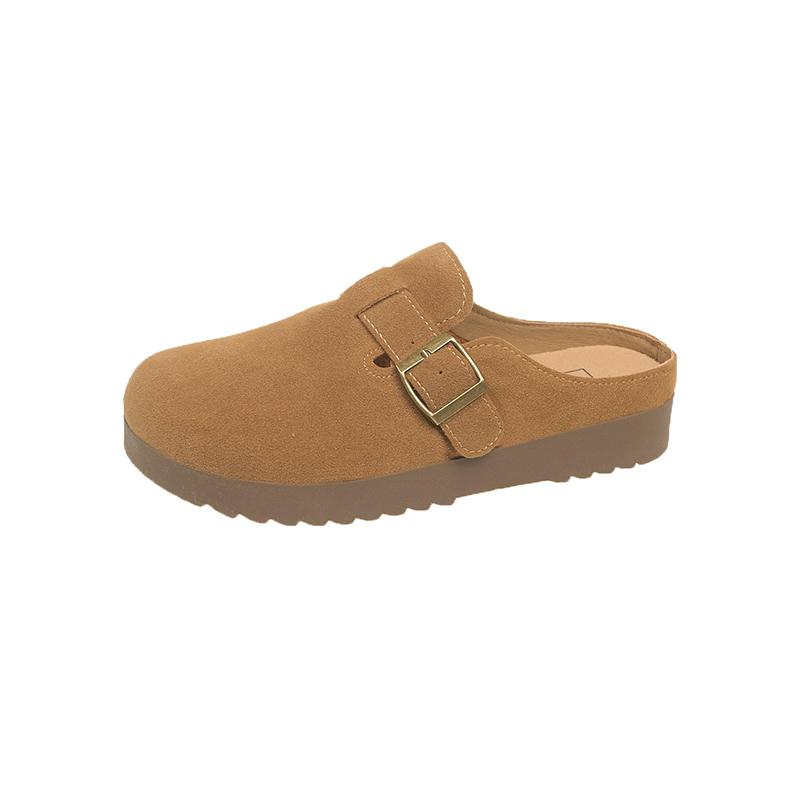 Damen Hausschuhe Dicke Sohle Plateau Sandalen Lässige Mädchen Clogs Höhenerhöhung Sommer Geschlossene Zehenpartie Offene Ferse Schuhe Übergröße