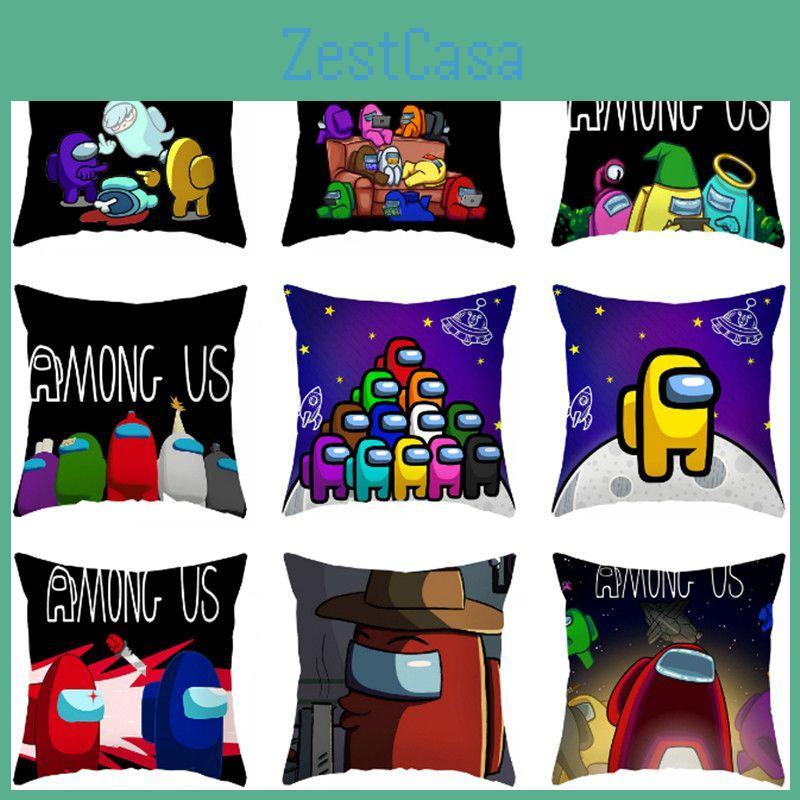 Pillow Game Case Throw Cushion Cover Home Sofa Decor Cartoon Square