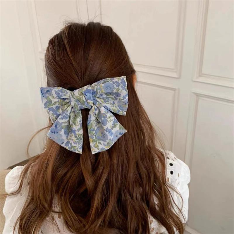 13*10cm Damen Haarspange Schleifen Koreanische Weiße Schwarze Haarspange Schleifen für Dame Mädchen Pferdeschwanz Haarstyling Zubehör