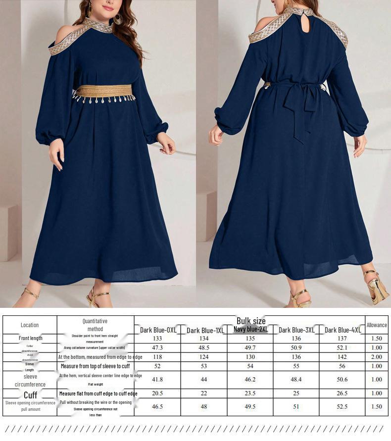 Cross-Border Plus Size Casual Women's Dress - Spring/Autumn Collection