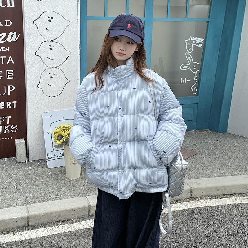 

Новая ветрозащитная легкая утолщенная пушистая теплая холодная свободная короткая секция из высококачественной ткани повседневная спортивная немнущая куртка XL светло-синий