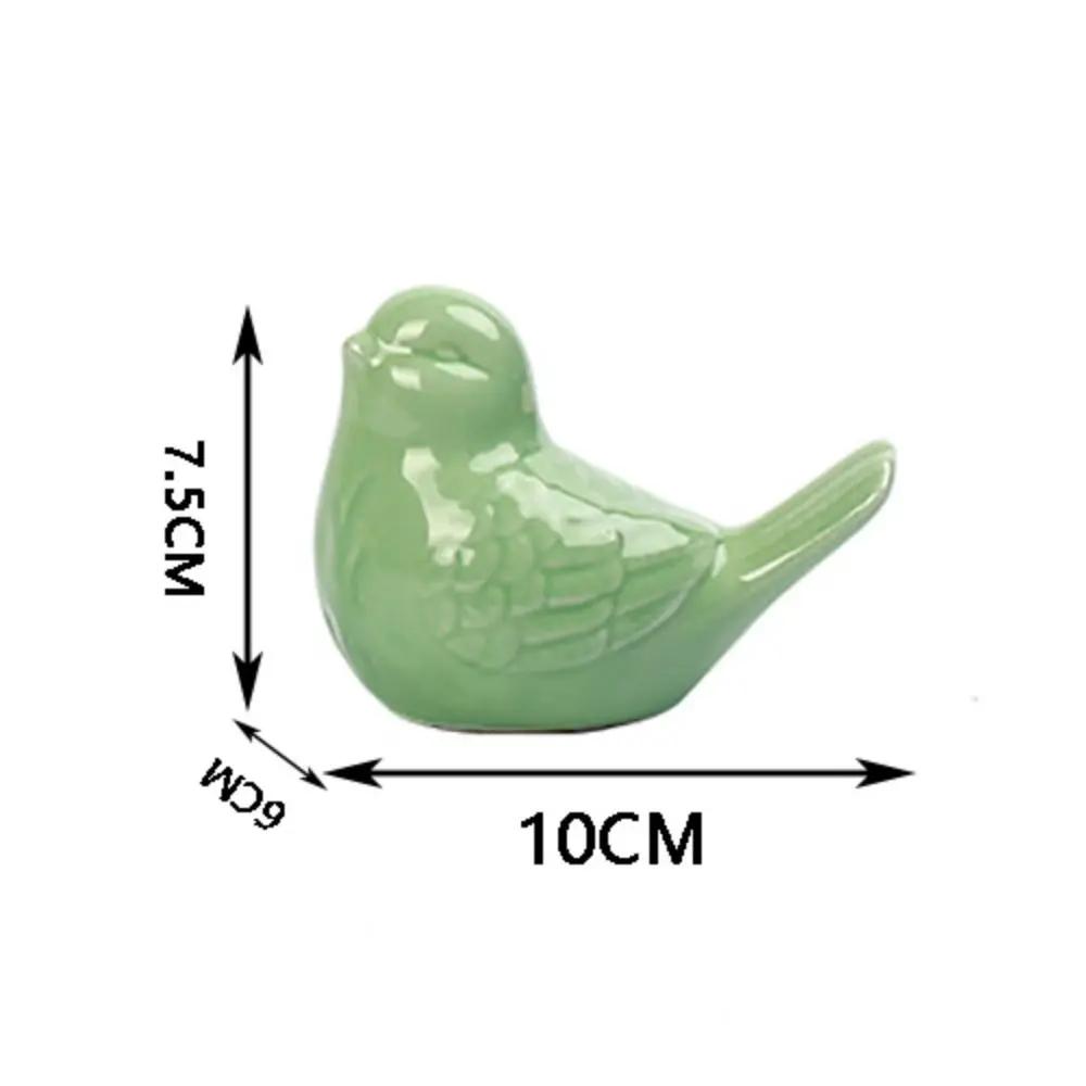 Schattige Keramische Vogelornamenten 6 Kleuren Decoratie Knutsel Gesimuleerde Vogel Vogel Huisdecoratie