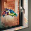 Laserowe Kolorowe Zwierzę Morskie Żółw Balkon Szklane Drzwi i Okno Antystatyczne Naklejki Okienne