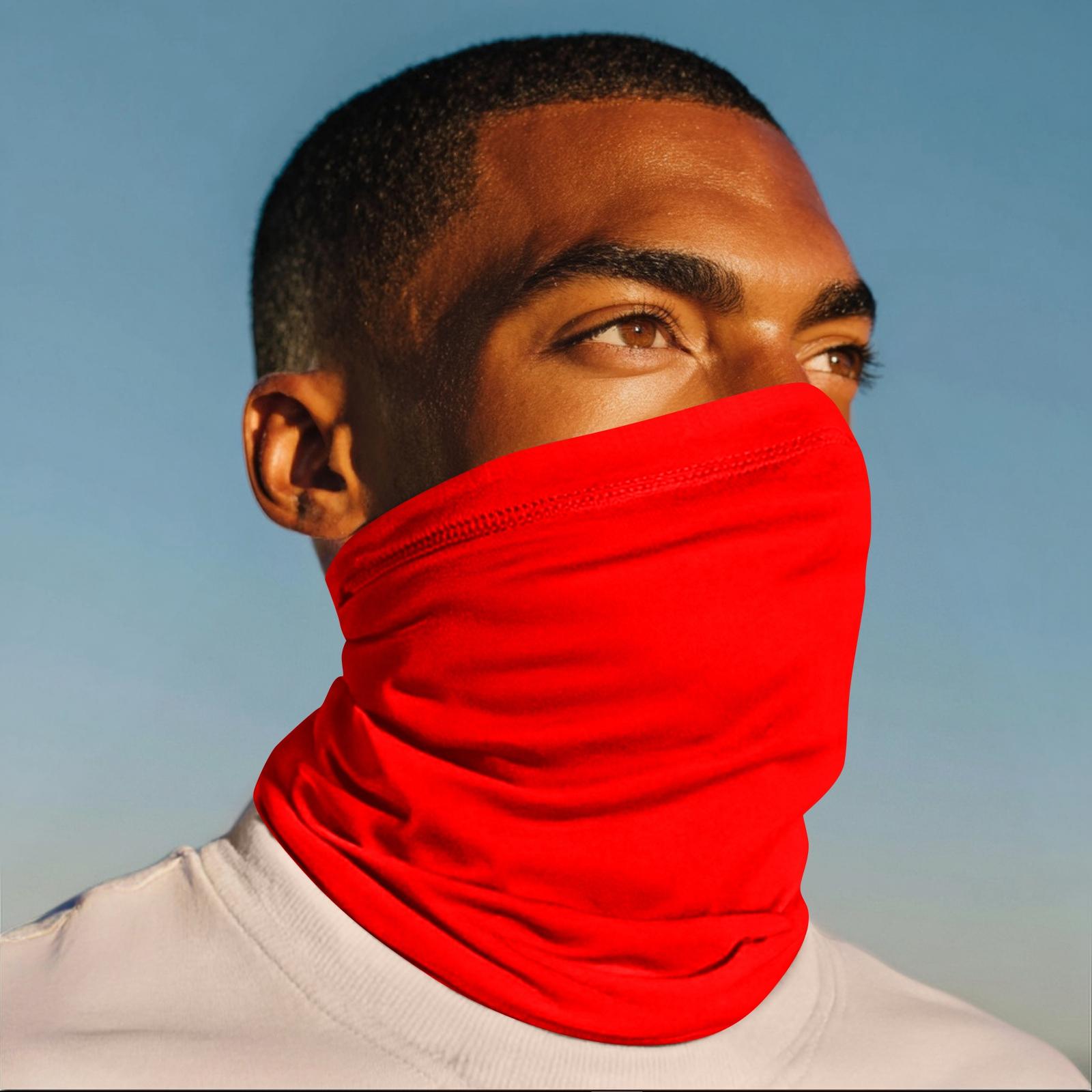 

Уличная маска от солнца для велоспорта, рыбалки, анти-ультрафиолетовая бандана, солнцезащитная повязка на шею One Size красный