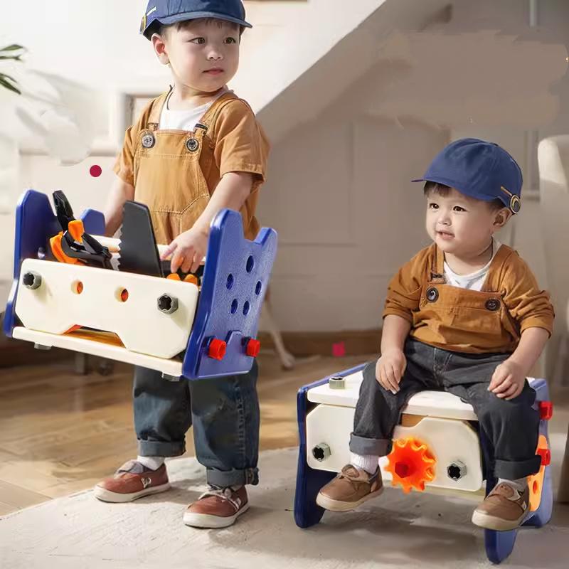 Children'S Toys Twisting Screw Repair Toolbox Kit Toys Unscrew Disassemble Assembly Playing House Montessori Educational Toy Boy