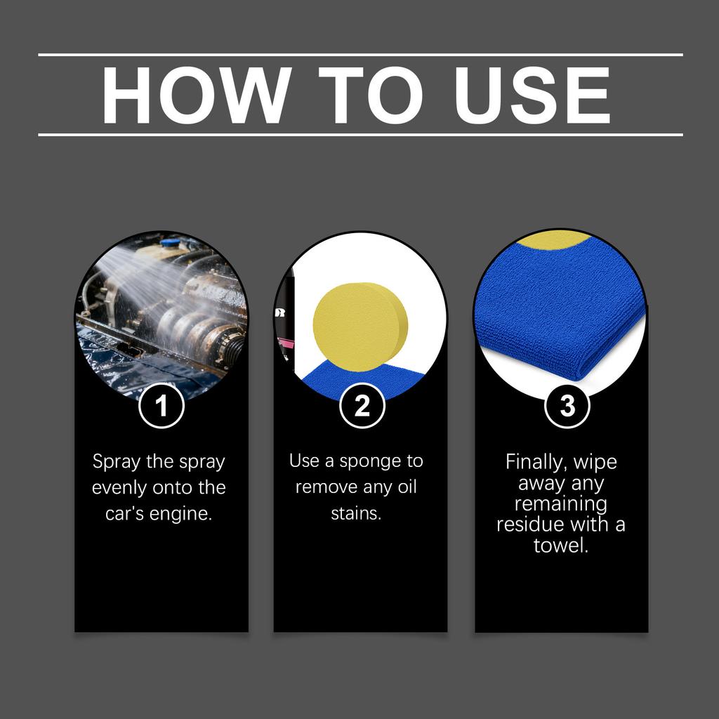 Engine Bay Cleaner Engine Shine Protector Deep Cleaning Easily Removes Stains and Grease  Car Cleaning Tool Maintenance Products