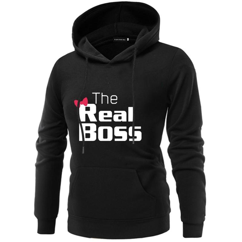 Lovers Couples Hoodies Casual Pullovers Gift Funny Couple Hoodies Women Men Lovers Letter Printed Sweatshirt