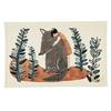 Kusunokibashi Monori [moritaMiW] Wolf Tea Towel "Usual Miracle" Blue [1-67961-21-B] Made In Japan