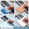 Compact Portable Paper Cutter - Bidirectional Sliding Knife for Photos and Paper Chopping.