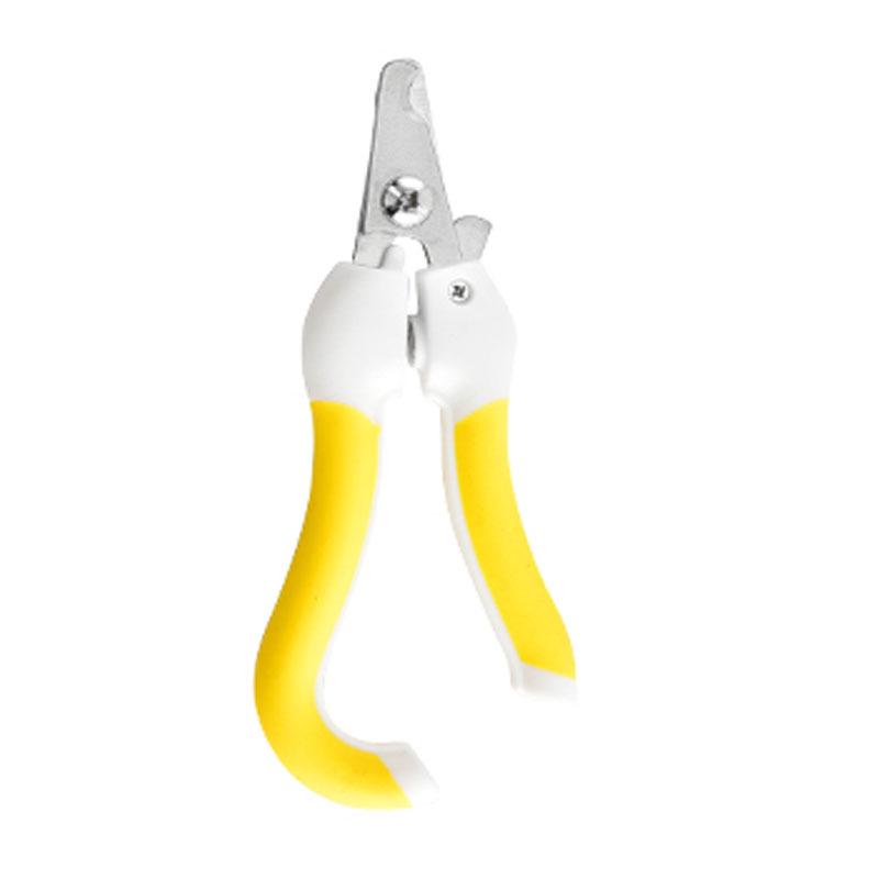 Pet Nail Clippers with Safety Guard and Bent Handle for Cats & Dogs