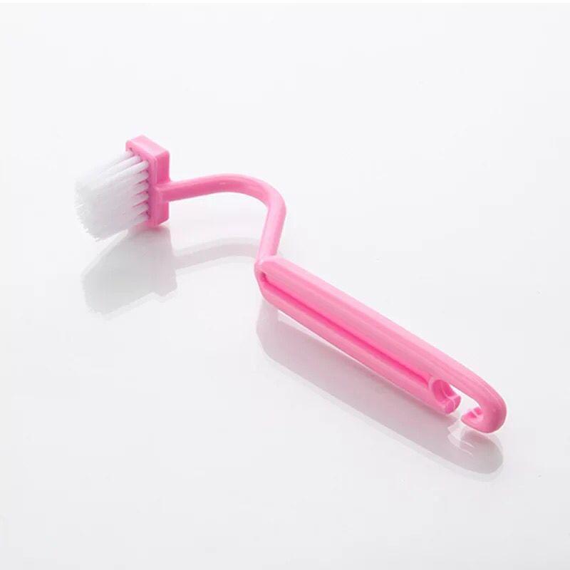 

Портативная щетка для унитаза, скребок V-образного типа, чистая щетка, изогнутая ручка чаши розовый