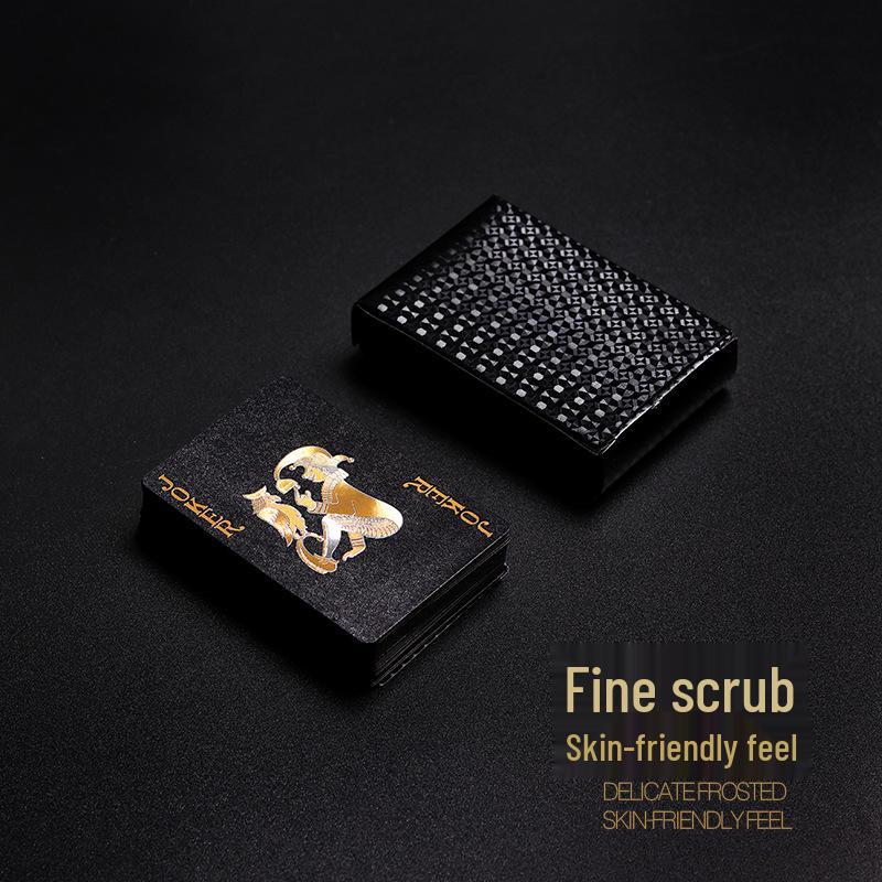 High-Grade Gold Foil Durable PVC Waterproof Poker Cards for Party Games