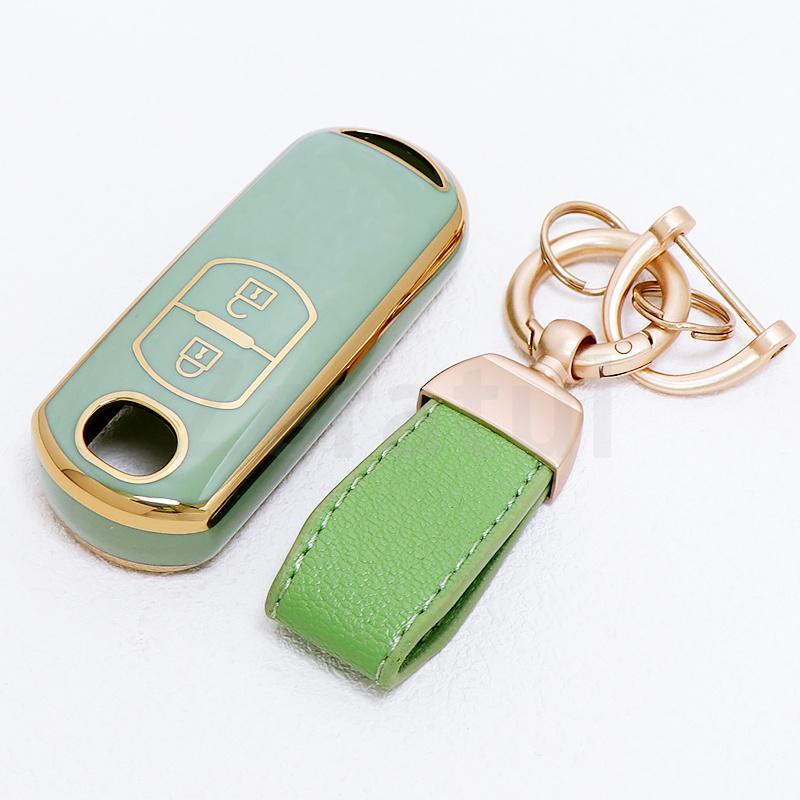 2 Buttons Tpu For Mazda 2 3 6 Axela Atenza Cx-5 Cx5 Cx-3 Cx-7 Cx8 Cx-9 Car Key Case Cover Shell Fob Holder Keyless Protector
