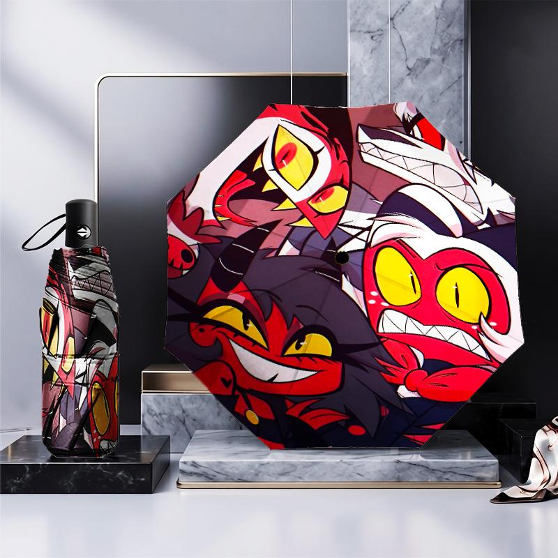 Fantasy Creatures Hotel Umbrella Folding Umbrella, Automatic Umbrella 8-Frame for Travel, Camping Use Gift for Halloween Christmas
