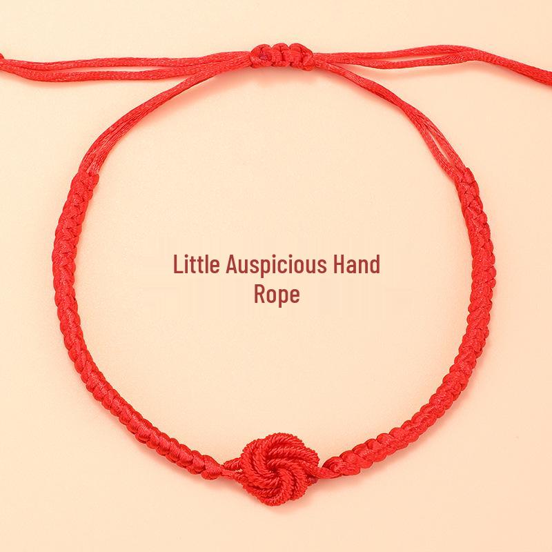 Rotes gewebtes Seilarmband für Männer & Frauen – Glücksbringer zum Jahr des Pferdes