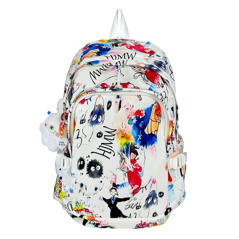 Personalized Graffiti Cute Backpack for High School Students and College Students Bag