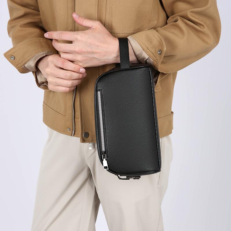 New Men's Handbag with Password Lock, Stylish Large Capacity Casual Multi Pocket Clutches for Men Wallet