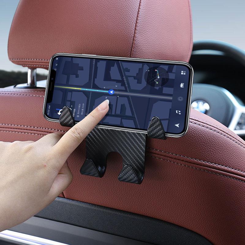 Car Seat Headrest Hook Universal Phone Holder Backseat Organizer For Mercedes Benz AMG GLE GLS GLC CLA GLB ML C500 C200 C300 W204 W206 W205 W212 W203
