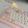 130 Key Self-mocking Bear Key Cap MOA Profile PBT Sublimated Personalized Key Caps for Cherry MX Switch Game Mechanical Keyboard