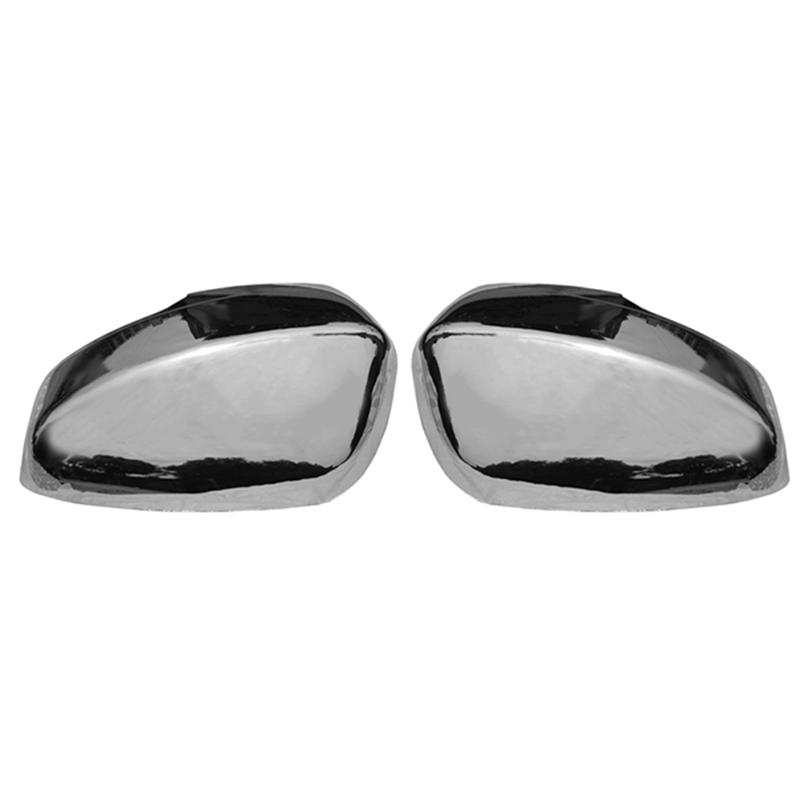 1 Pair Chrome Rearview Side Glass Mirror Cover Car Side Mirror Caps For Mitsubishi Xpander 2017 2018