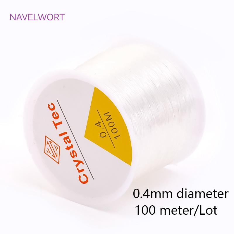 

0.4-1.0mm Elastic Cord String Transparent Elastic Thread For Jewelry Making Wire DIY Bracelet Necklace Beaded Accessories