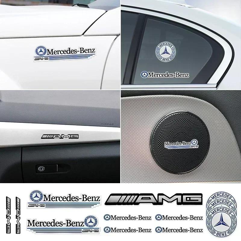 Naklejka na Samochód Nowa 2025 Dla Mercedes Benz 1 zestaw Naklejka z Godłem Samochodu Dekoracja Samochodu Naklejka Dla Mercedes Benz W204 W124 W201 W202 W212 W2