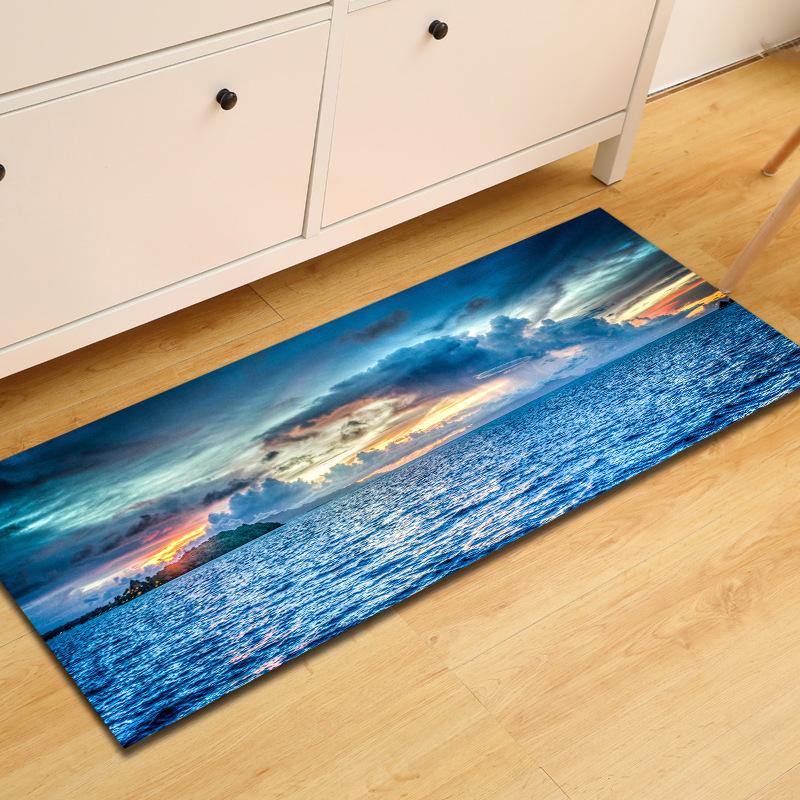 Kitchen Sand Wardrobe Shoe Cabinet Long Floor Mat