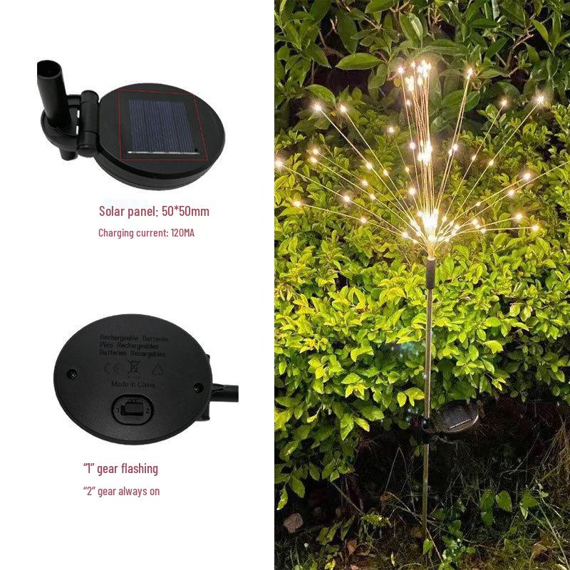 

Solar Firefly LED Garden Lantern with Ground Plug Small Flip Battery Box