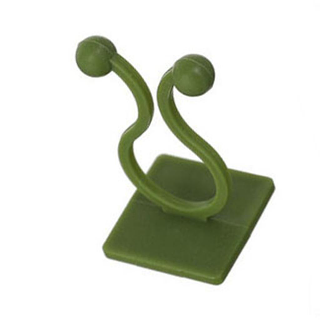 10PCS Wand Anlage Clips für Klettern Pflanzen Kunststoff Selbstklebende Grüne Reben Anlage Unterstützung Clips für