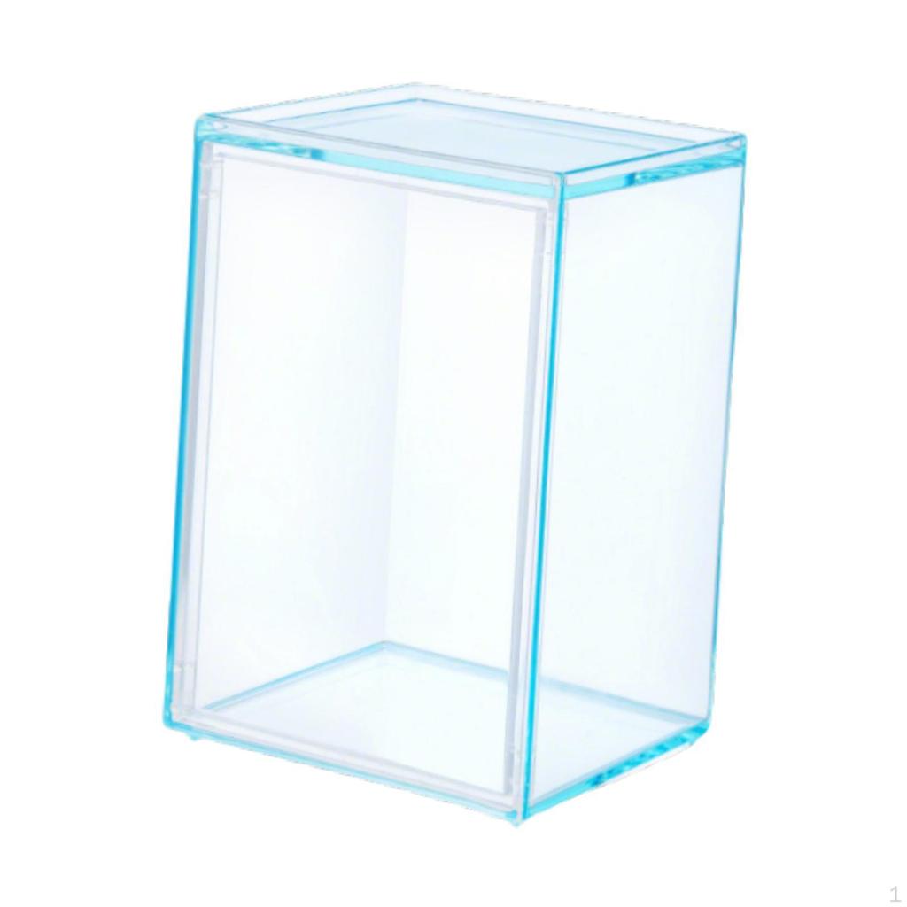 Acrylic Display Case Doll Box Showcase Storage Organizer for Office Desk
