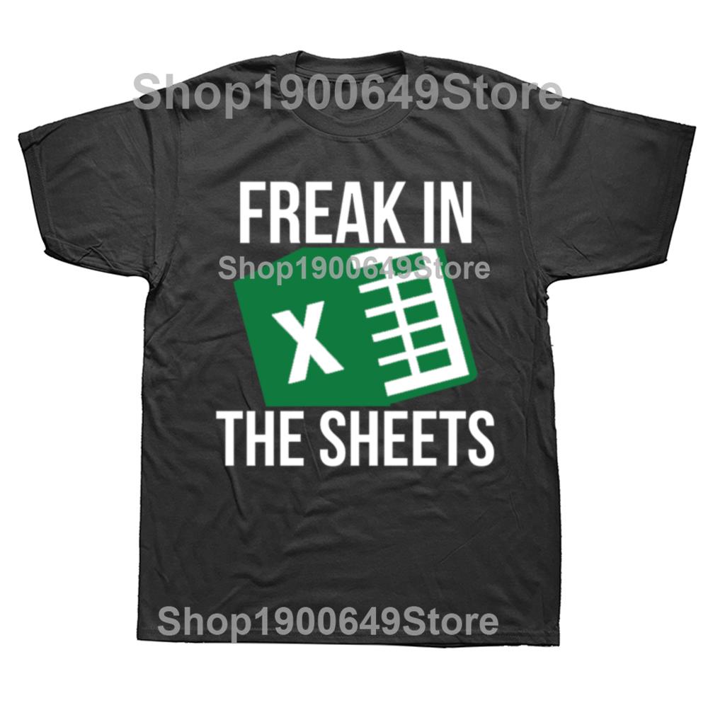 

Дивак у ліжку Футболка Excel Таблиці Wfh Працюй з дому Бухгалтерія 100% Бавовна Чоловіки та Жінки М яка Модна Футболка 4XL