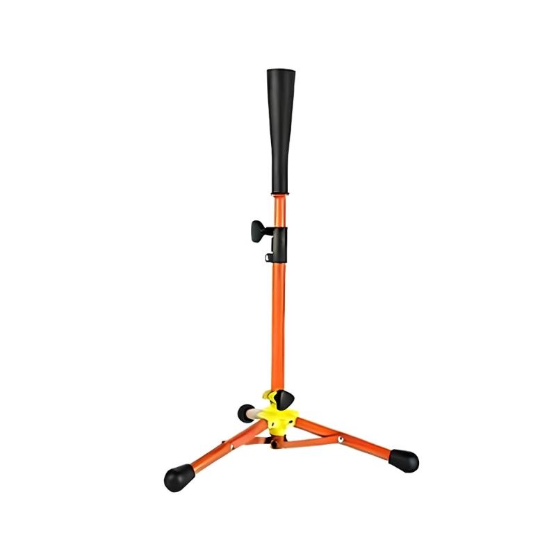 

Shocked Absorption Baseball Softball Hitting Trainer Adjustable Height For Batting Coordination Improvement оранжевый