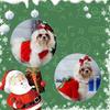 Santa Claus Suit Red Dresses Fashion Dog Cats Warm Photo Costume Pet Supplies